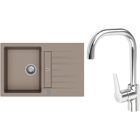 Set StrongSinks S3 (drez Vardar 780 Béžová + batéria Garonne Chróm)
