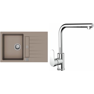 Set StrongSinks S3 (drez Vardar 780 Béžová + batéria Stréva Chróm)