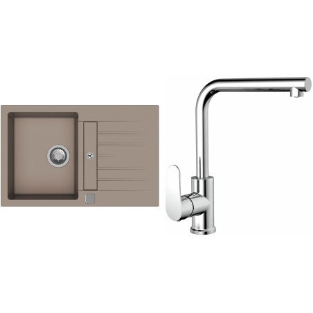 Set StrongSinks S3 (drez Vardar 780 Béžová + batéria Stréva Chróm)