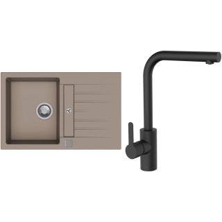 Set StrongSinks S3 (drez Vardar 780 Béžová + batéria Ipoly Čierna matná)