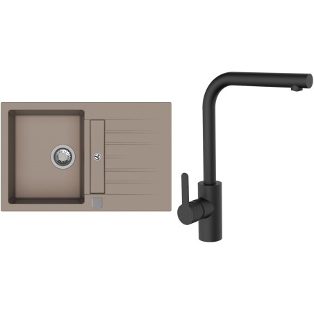 Set StrongSinks S3 (drez Vardar 780 Béžová + batéria Ipoly Čierna matná)