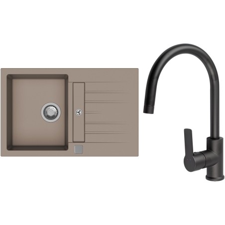 Set StrongSinks S3 (drez Vardar 780 Béžová + batéria Loira Čierna matná)