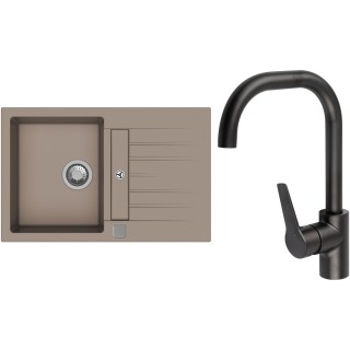 Set StrongSinks S3 (drez Vardar 780 Béžová + batéria Garonne Čierna matná)