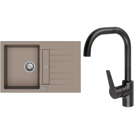 Set StrongSinks S3 (drez Vardar 780 Béžová + batéria Garonne Čierna matná)
