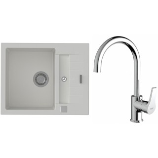 Set StrongSinks S3 (drez Vardar 615 Biela + batéria Rhona Chróm)