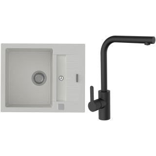 Set StrongSinks S3 (drez Vardar 615 Biela + batéria Ipoly Čierna matná)