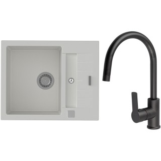 Set StrongSinks S3 (drez Vardar 615 Biela + batéria Loira Čierna matná)