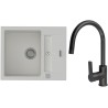 Set StrongSinks S3 (drez Vardar 615 Biela + batéria Loira Čierna matná)