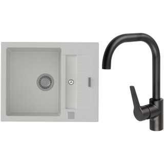 Set StrongSinks S3 (drez Vardar 615 Biela + batéria Garonne Čierna matná)