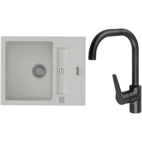 Set StrongSinks S3 (drez Vardar 615 Biela + batéria Garonne Čierna matná)