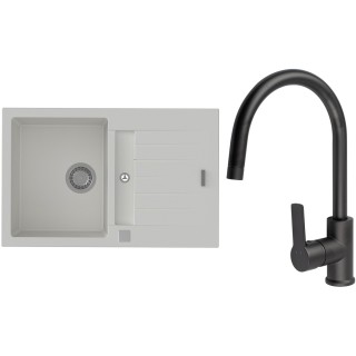 Set StrongSinks S3 (drez Vardar 780 Biela + batéria Loira Čierna matná)