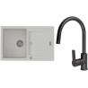 Set StrongSinks S3 (drez Vardar 780 Biela + batéria Loira Čierna matná)