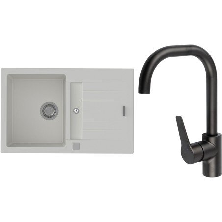 Set StrongSinks S3 (drez Vardar 780 Biela + batéria Garonne Čierna matná)