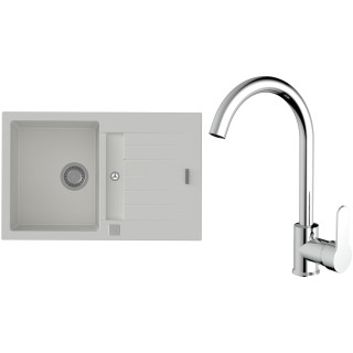 Set StrongSinks S3 (drez Vardar 780 Biela + batéria Seina Chróm)