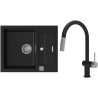 Set StrongSinks S3 (drez Vardar 615 Čierna + batéria Neris Čierna matná, nerezová koncovka)