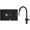 Set StrongSinks S3 (drez Vardar 780 Čierna + batéria Neris Čierna matná, nerezová koncovka)