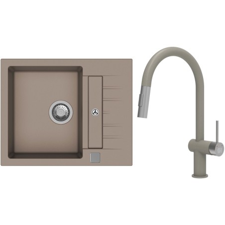 Set StrongSinks S3 (drez Vardar 615 Béžová + batéria Neris Béžová, nerezová koncovka)
