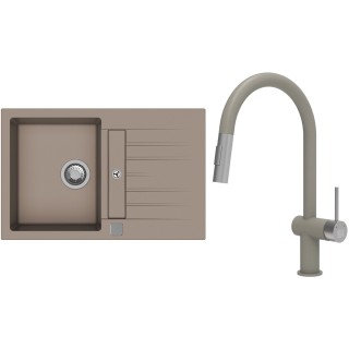 Set StrongSinks S3 (drez Vardar 780 Béžová + batéria Neris Béžová, nerezová koncovka)