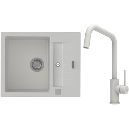 Set StrongSinks S3 (drez Vardar 615 Biela + batéria Arda Biela)