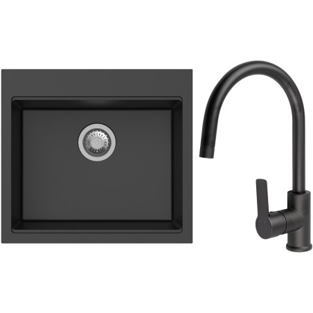 Set StrongSinks S3 (drez Ipel 560 Čierna + batéria Loira Čierna matná)