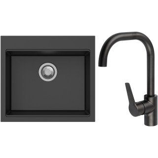 Set StrongSinks S3 (drez Ipel 560 Čierna + batéria Garonne Čierna matná)