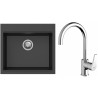 Set StrongSinks S3 (drez Ipel 560 Čierna + batéria Rhona Chróm)