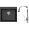 Set StrongSinks S3 (drez Ipel 560 Čierna + batéria Garonne Chróm)