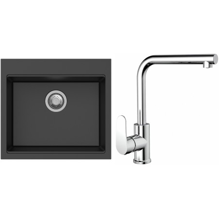 Set StrongSinks S3 (drez Ipel 560 Čierna + batéria Stréva Chróm)