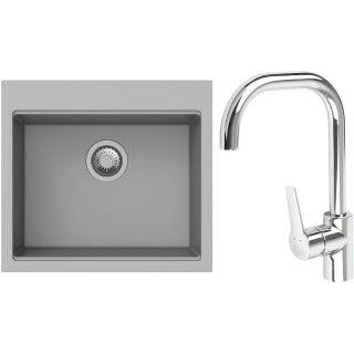 Set StrongSinks S3 (drez Ipel 560 Sivá + batéria Garonne Chróm)