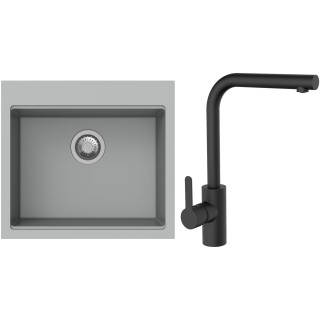Set StrongSinks S3 (drez Ipel 560 Sivá + batéria Ipoly Čierna matná)