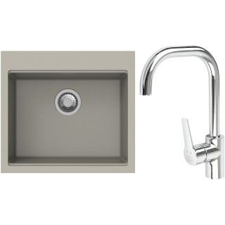 Set StrongSinks S3 (drez Ipel 560 Béžová + batéria Garonne Chróm)