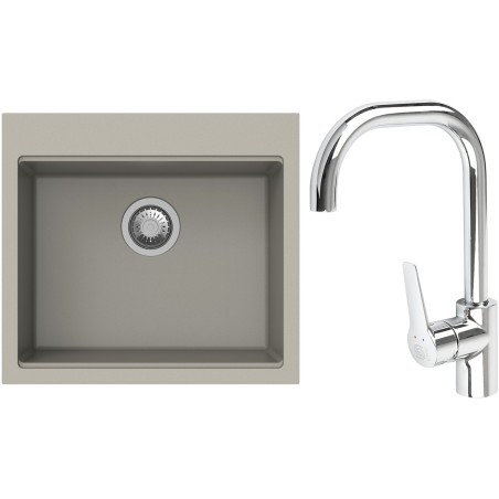 Set StrongSinks S3 (drez Ipel 560 Béžová + batéria Garonne Chróm)