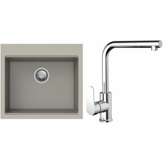 Set StrongSinks S3 (drez Ipel 560 Béžová + batéria Stréva Chróm)