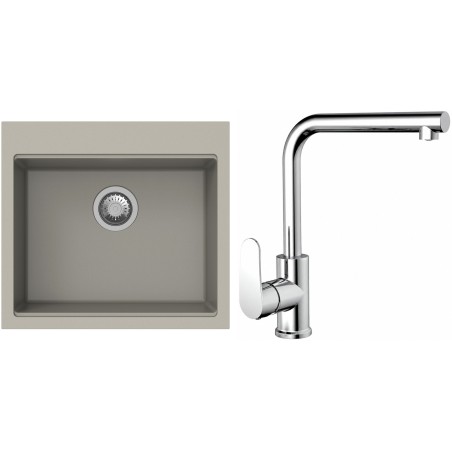 Set StrongSinks S3 (drez Ipel 560 Béžová + batéria Stréva Chróm)