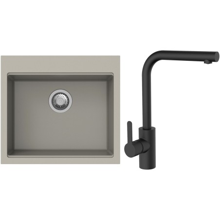Set StrongSinks S3 (drez Ipel 560 Béžová + batéria Ipoly Čierna matná)