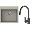Set StrongSinks S3 (drez Ipel 560 Béžová + batéria Loira Čierna matná)
