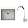 Set StrongSinks S3 (drez Ipel 560 Biela + batéria Seina Chróm)