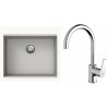 Set StrongSinks S3 (drez Ipel 560 Biela + batéria Rhona Chróm)