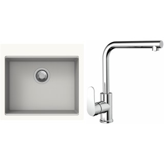 Set StrongSinks S3 (drez Ipel 560 Biela + batéria Stréva Chróm)