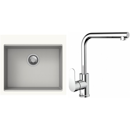 Set StrongSinks S3 (drez Ipel 560 Biela + batéria Stréva Chróm)