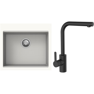 Set StrongSinks S3 (drez Ipel 560 Biela + batéria Ipoly Čierna matná)