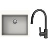 Set StrongSinks S3 (drez Ipel 560 Biela + batéria Loira Čierna matná)
