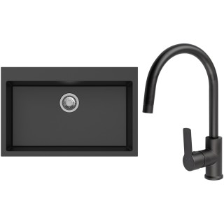 Set StrongSinks S3 (drez Ipel 780 Čierna + batéria Loira Čierna matná)