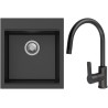 Set StrongSinks S3 (drez Ipel 460 Čierna + batéria Loira Čierna matná)