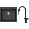 Set StrongSinks S3 (drez Ipel 560 Čierna + batéria Neris Čierna matná, nerezová koncovka)
