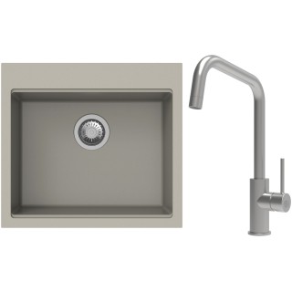 Set StrongSinks S3 (drez Ipel 560 Béžová + batéria Arda Nerez)
