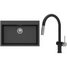 Set StrongSinks S3 (drez Ipel 780 Čierna + batéria Neris Čierna matná, nerezová koncovka)