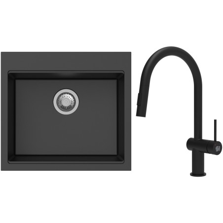 Set StrongSinks S3 (drez Ipel 560 Čierna + batéria Neris Čierna matná)