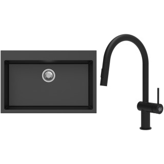 Set StrongSinks S3 (drez Ipel 780 Čierna + batéria Neris Čierna matná)
