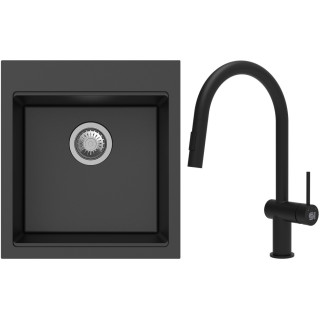 Set StrongSinks S3 (drez Ipel 460 Čierna + batéria Neris Čierna matná)
